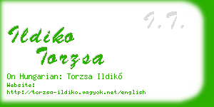 ildiko torzsa business card